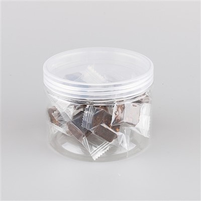 عبوات بلاستيكية بسعة 400 مل مع أغطية شفافة