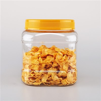 حاوية بلاستيكية مربعة سعة 50 أونصة